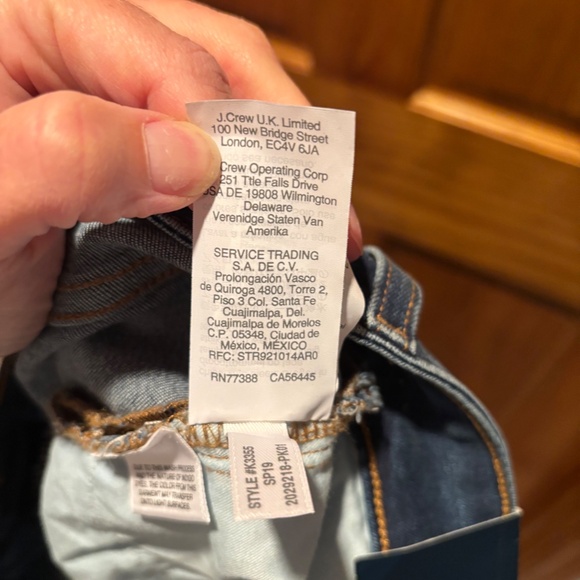 J. Crew Mercantile Women's Curvy Skinny High Rise Jeans Blue Size 24 NWT - Picture 8 of 8